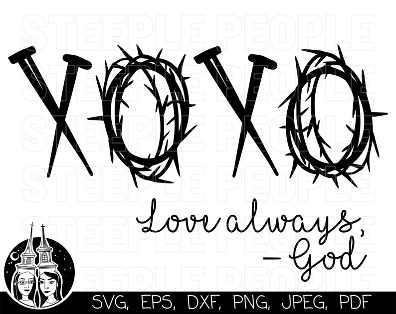 Download XOXO svg XOXO Clipart XOXO Wall Art Cricut Silhouette | Etsy