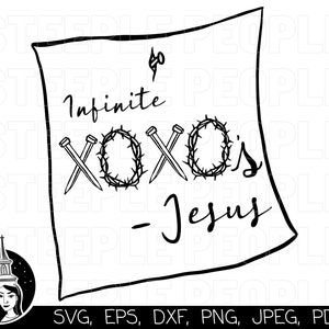 XOXO svg, XOXO Jesus svg, XOXO Love Letters svg / Cricut, Silhouette, impresión digital y más. *Diseño de alta calidad*