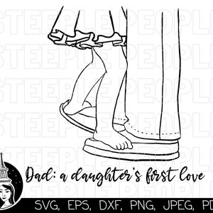 ¡SVG de padre e hija, SVG de papá y yo, SVG de papá e hija / Cricut, Silhouette, impresión digital y más! *Diseño de alta calidad*