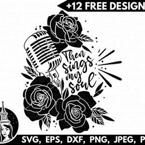 Music SVG, Then Sings My Soul SVG, How Great Thou Art svg, Christian Music svg, Christian svg, Music - *12 FREE Designs - Bundle Included!*