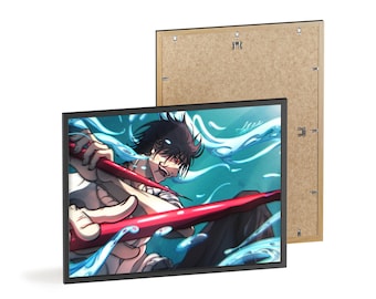 Arte de pared Toji Fushiguro - Jujutsu Kaisen Impresión enmarcada