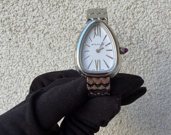Vintage watch white serpenti seduttori