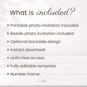 Boho Rainbow First Birthday Invitation Bundle, Editable Photo Frame ...