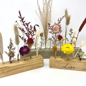 Wooden Flower Bar, wildflower decor, dried flower bar, floral decoration, dried flower arrangement, flower arrangement