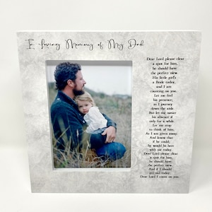 In Loving Memory Father Dad, Memory Picture Frame, Loving Memory Sign, Wedding Memory Father of the Bride, Wedding Ceremony Memory Sign