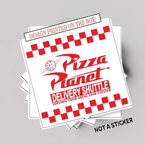 Pizza Planet Pizza Box, Printed and Shipped, Unique and Fun way to Celebrate