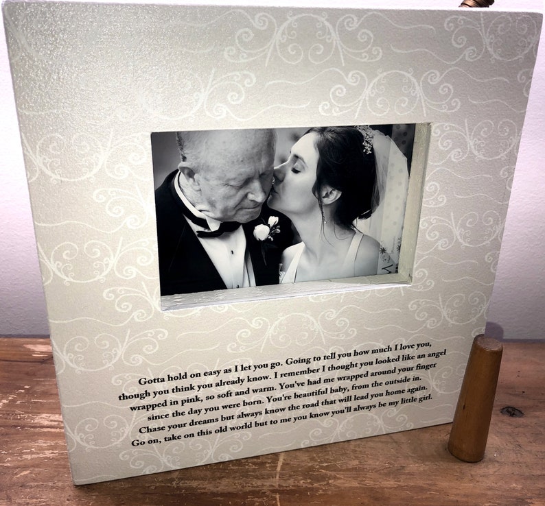 Father Dad Of The Bride Picture Frame My Little Girl Lyric Wedding Frame Bride And Father Picture Frame My Little Girl Tim Mcgraw Frames Displays Home Living Safarni Org
