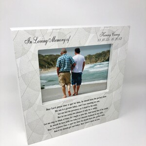 Personalized Father of Groom Memorial Picture Frame: Wedding Memory Sign image 3