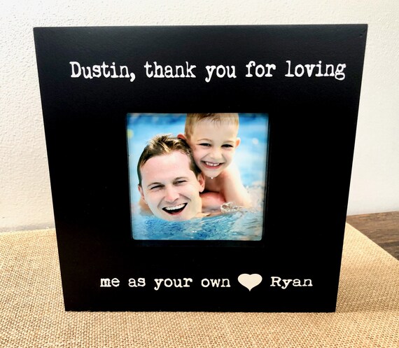 personalized picture frame 4 x6 photo Choice of Papers STEPFATHER STEPMOTHER Stepdad Step Father Step Dad wedding gift