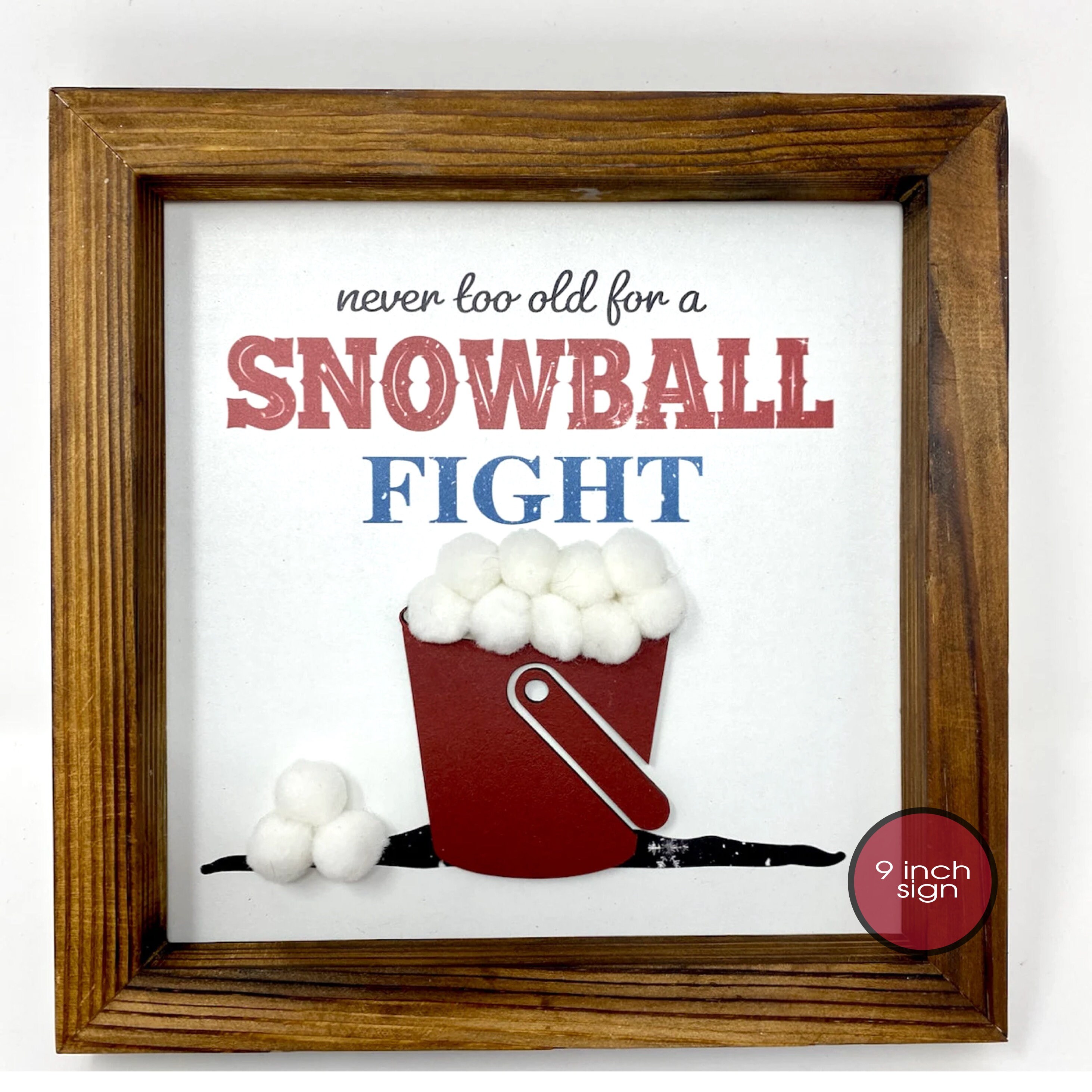 Snowball Fight Sign - Etsy