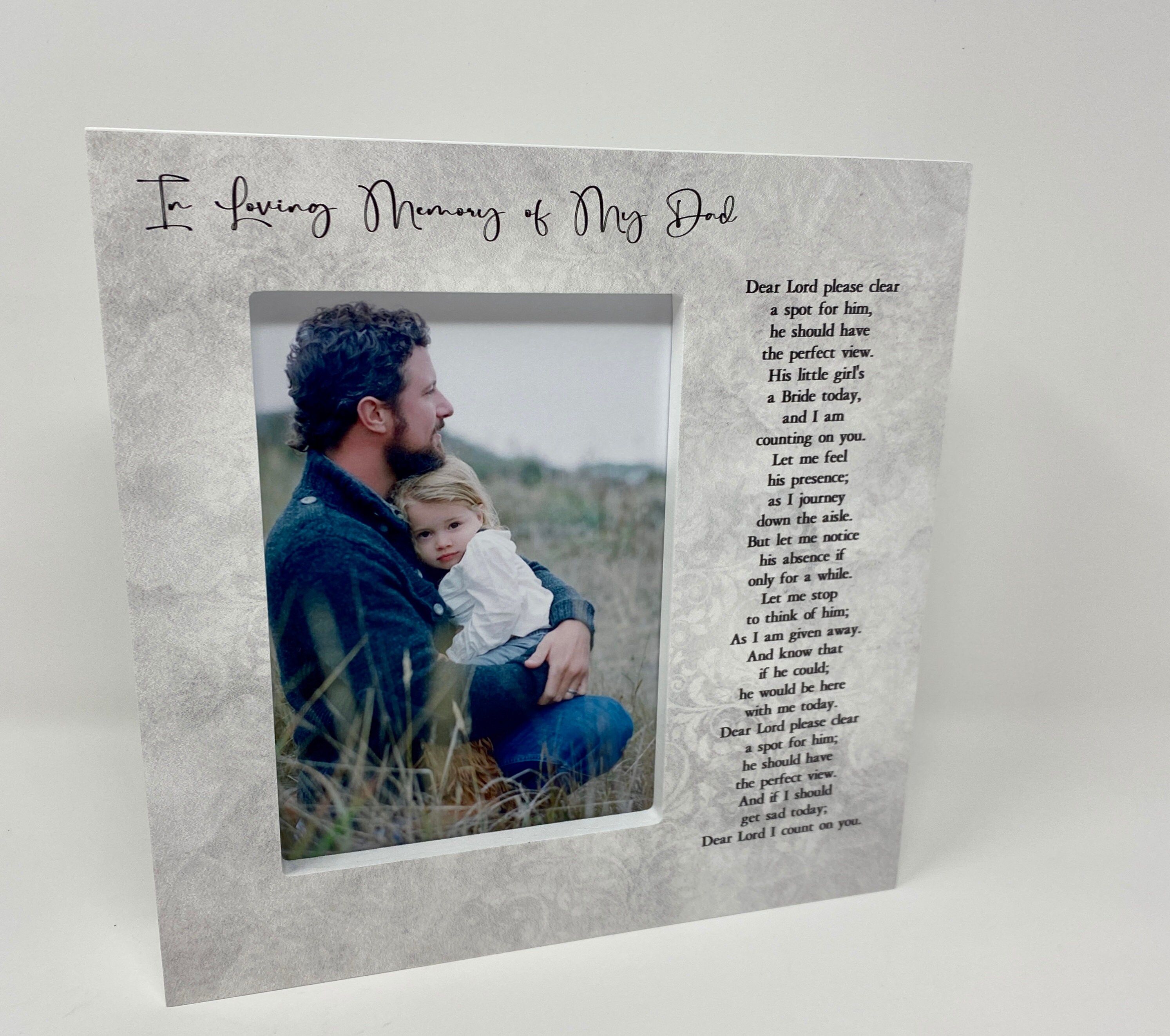 In Loving Memory Father Dad Memory Picture Frame Loving Etsy