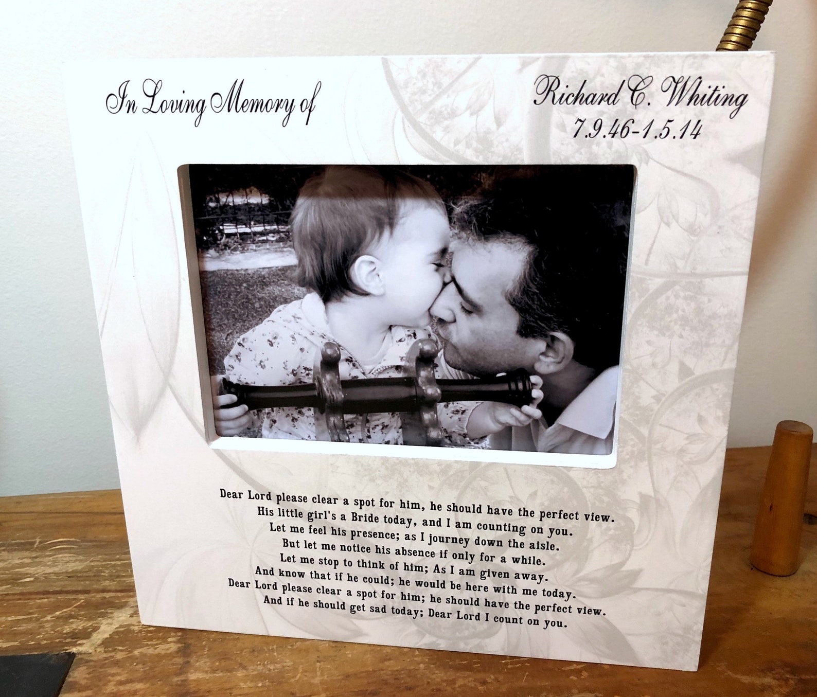 Personalized In Loving Memory Dad Wedding Picture Frame In Etsy