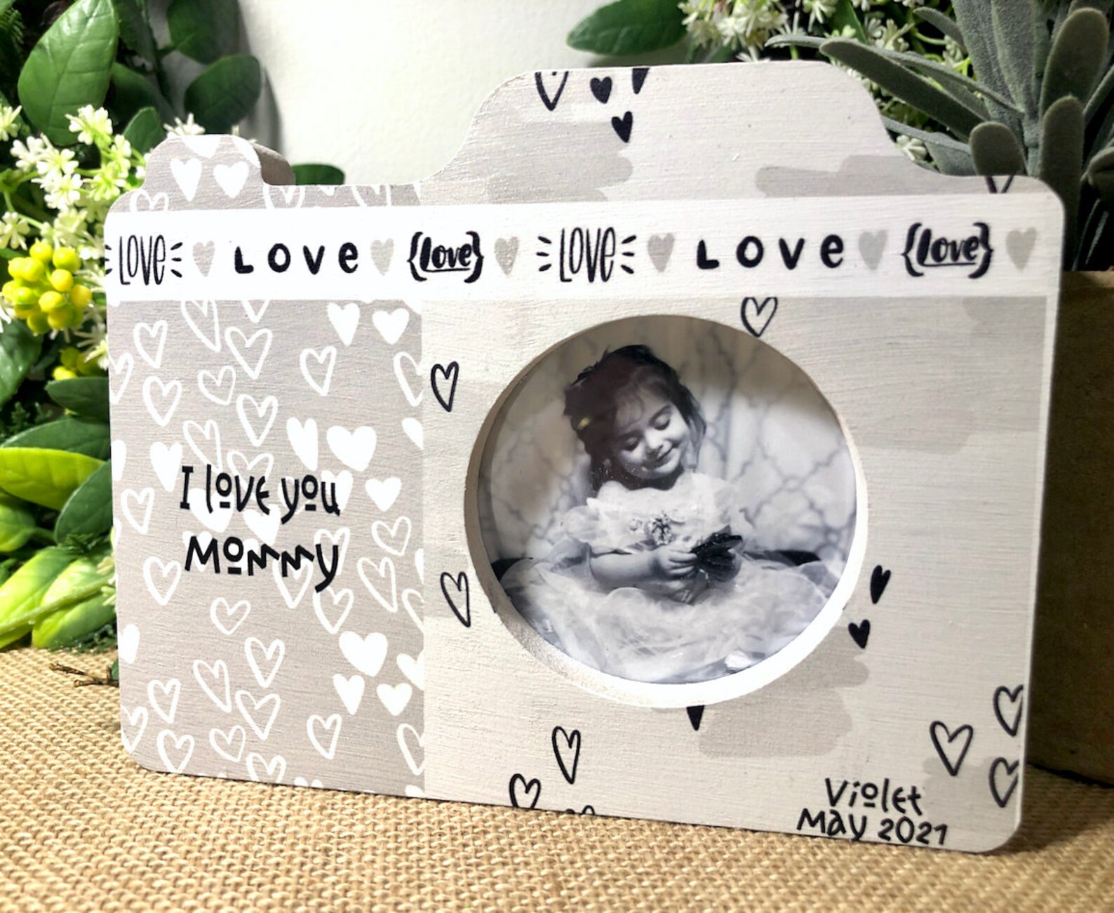 I love you mommy picture frame mother picture frame gift for etsy