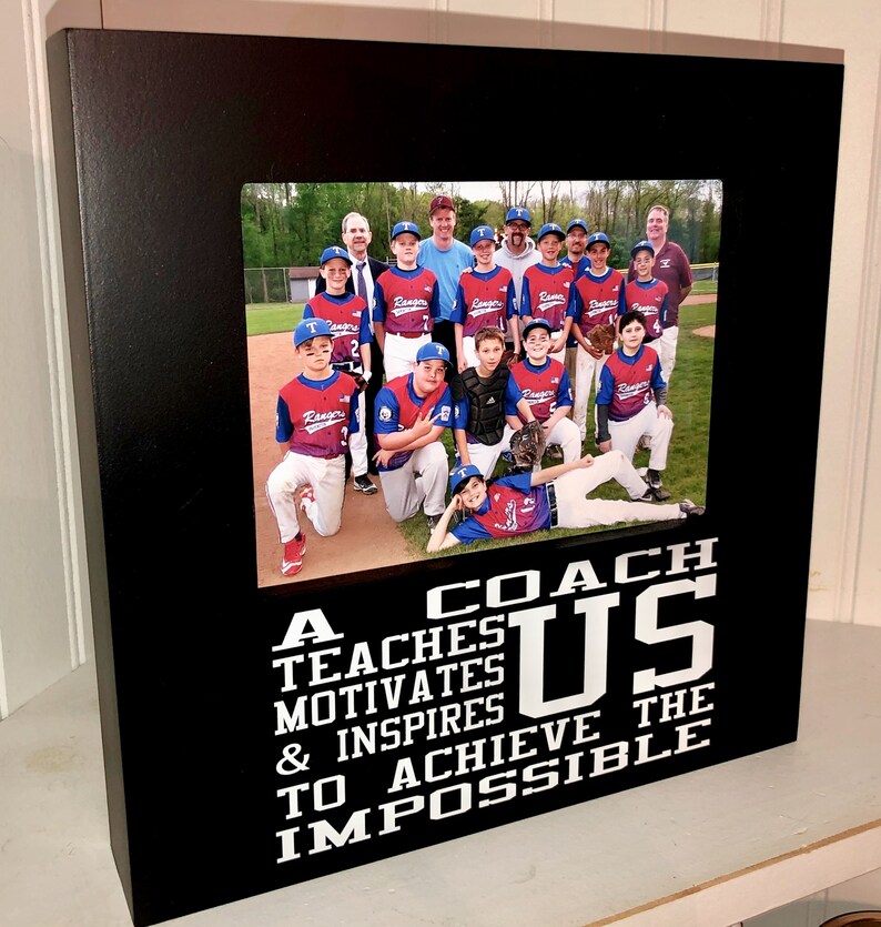 Coach Gift Coach Frame Sports Team Picture Frame for Coach A Etsy