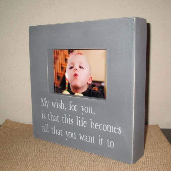 Lyric Sign My Wish For You Painted Rustic wooden box Picture Frame Lyrics sign Gift Shower Gift Birthday Gift