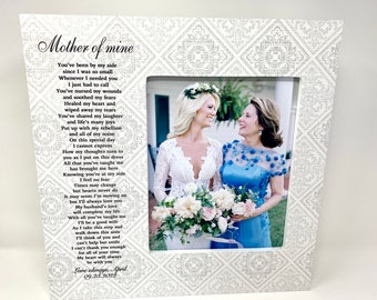 Personalized Mother of the Bride Gift, Wedding gift for Mom, Mother of the Bride Gift from Daughter, On my wedding day, Mother wedding gift