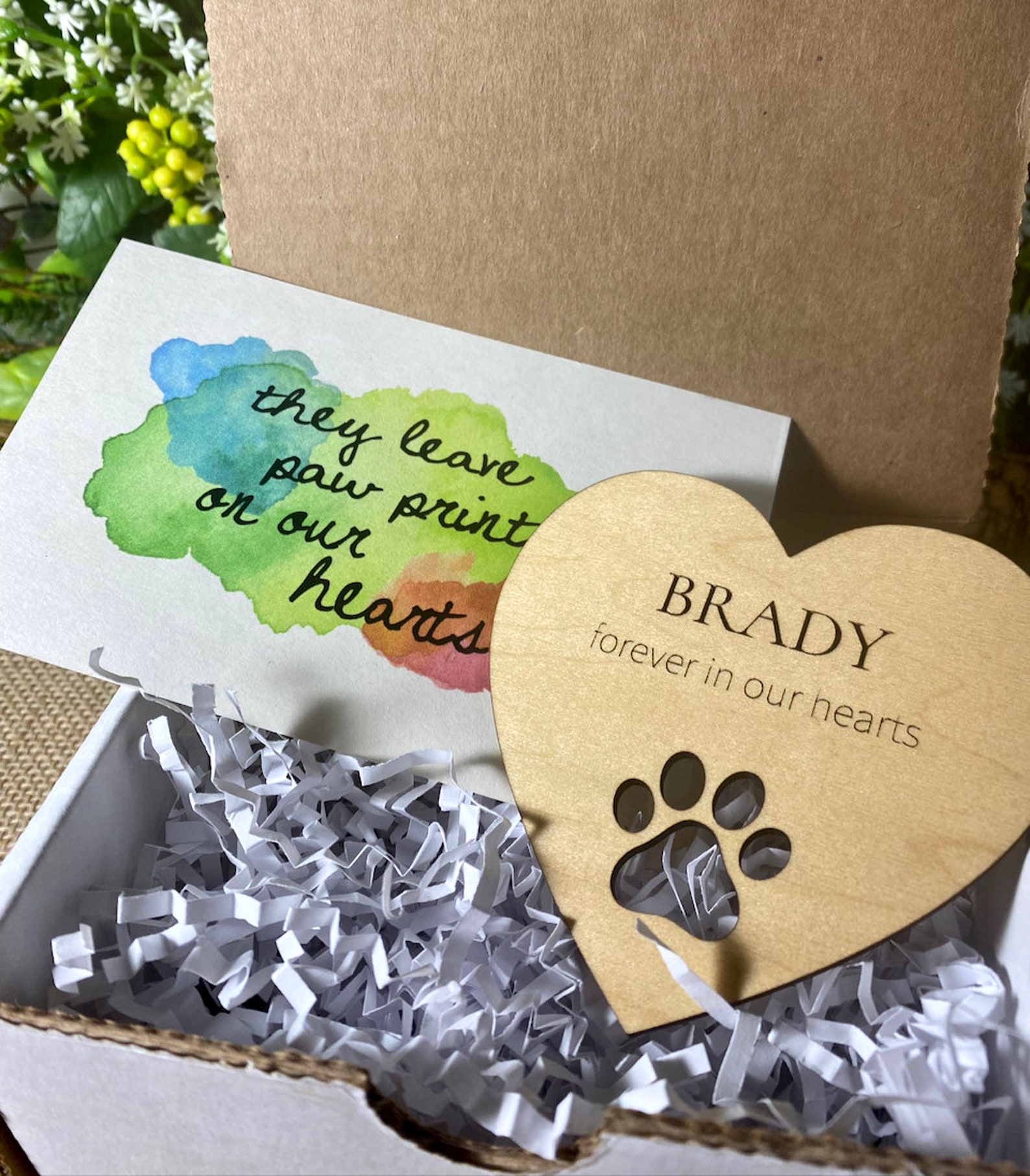 Personalized Pet Sympathy Gift Pet Memorial Gift Box Pet Etsy