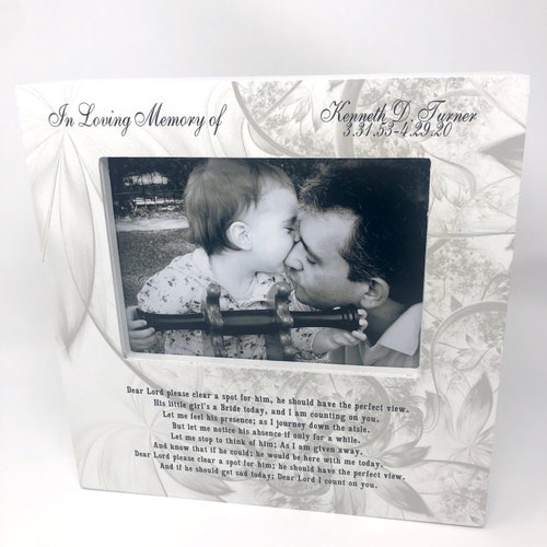 In Loving Memory Dad in Memory of Dad Bride Father Memory Etsy
