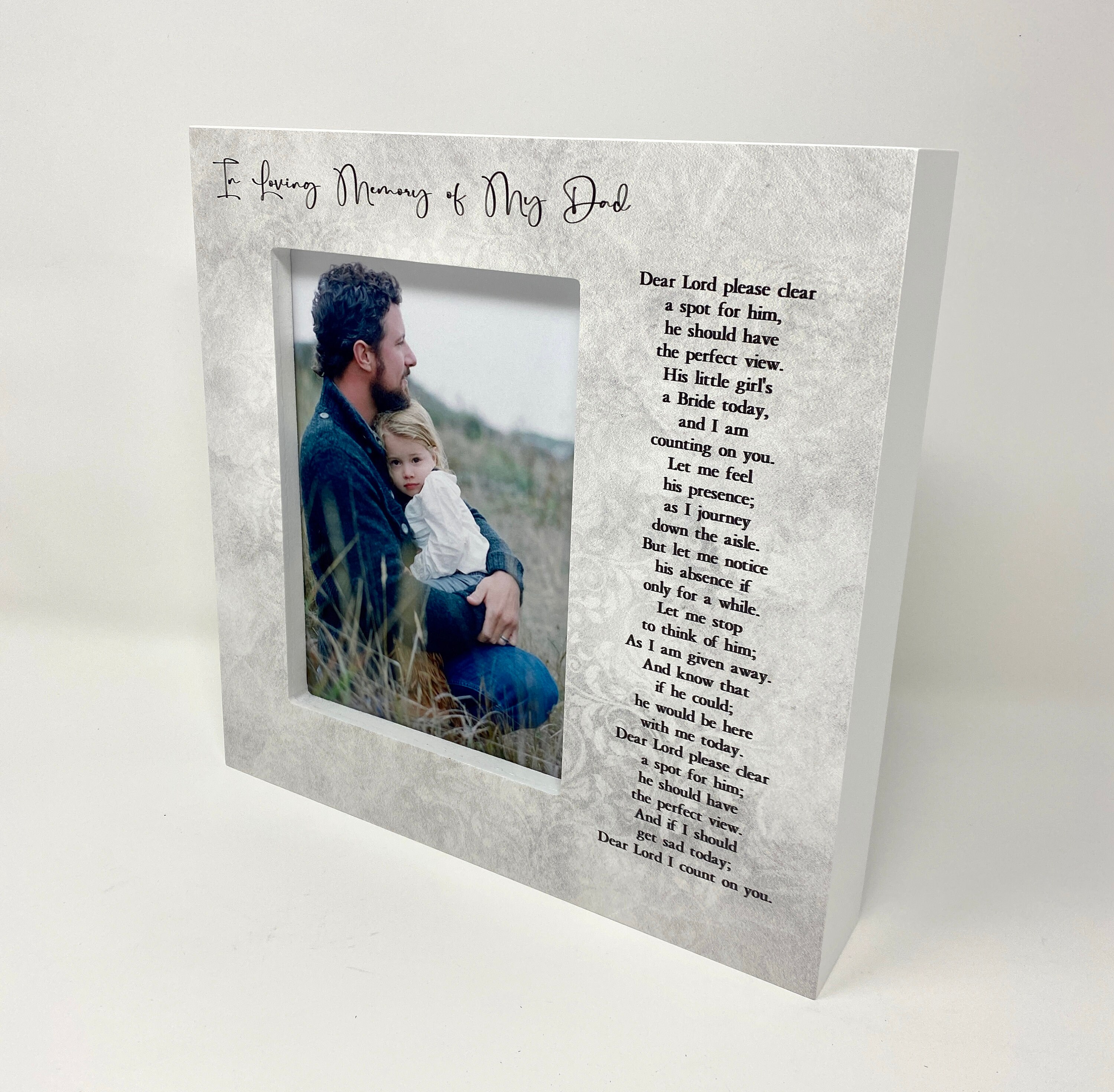 In Loving Memory Father Dad Memory Picture Frame Loving | Etsy