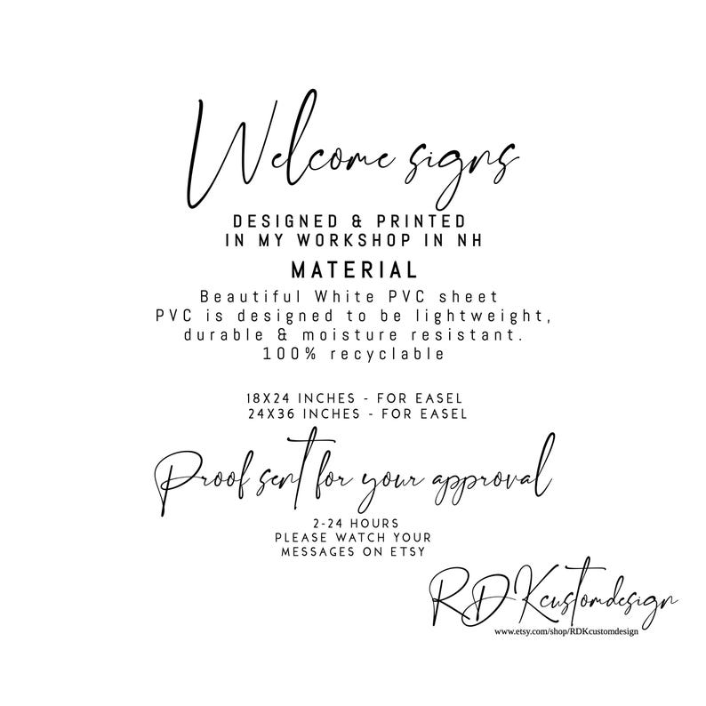 Wildflower Bridal Shower Welcome Sign: Personalized, Printed and Shipped image 4