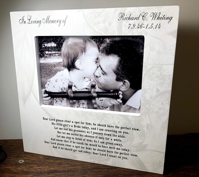 Personalized In Loving Memory Dad Wedding Picture Frame In Etsy