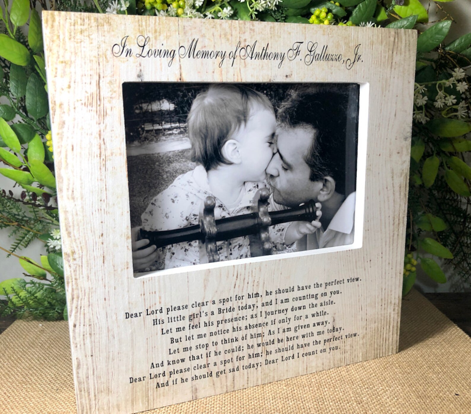 Personalized In Loving Memory Dad/ Wedding Picture/ Frame Etsy