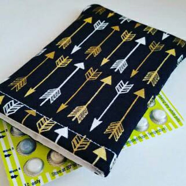 Birth Control Case Sleeve - Golden Arrows