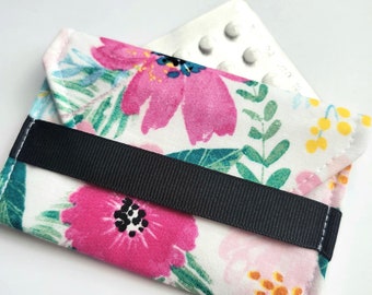 Birth Control Ribbon Case- Bright blooms