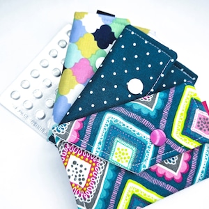 Birth control case or multi purpose case- Colorful prints