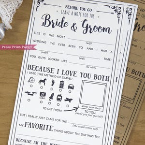 Mad Libs Gioco Matrimonio stampabile, Gioco di nozze, Carte di consigli di matrimonio, Matrimonio rustico, Consigli per la sposa, Matrimonio Geek, DOWNLOAD IMMEDIATO