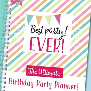 Kids Birthday Party Planner Ultimate Birthday Party Checklist, Party Guide, Planning Workbook Template, Event Planner, INSTANT DOWNLOAD