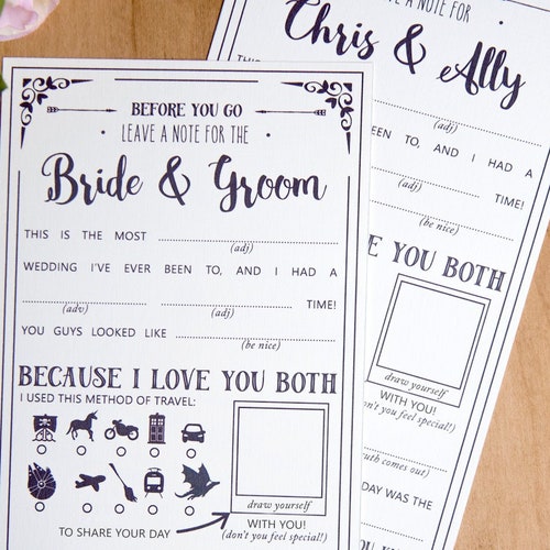 Wedding Mad Libs Printables Star Wars Wedding Marriage - Etsy