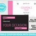 Printable Coupon Book Template Pink, Any Occasion Gift Idea, Editable ...