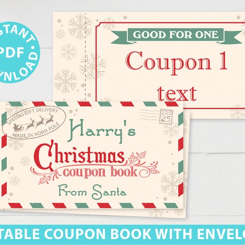 Printable Birthday Coupon Book Template Last Minute - Etsy