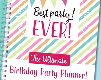 Kids Birthday Party Planner Ultimate Birthday Party Checklist, Party Guide, Planning Workbook Template, Event Planner, INSTANT DOWNLOAD