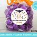 Halloween Labels Printable Avery 2" Round Label Custom Editable Text ...