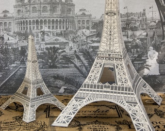 Eiffel Tower Centerpiece Printable, Paris Centerpiece, Wedding Centerpiece, Vintage Paris Party Decor, SVG 3D Eiffel Tower, INSTANT DOWNLOAD