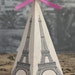 Eiffel Tower Favor Box Printable Pyramid Box DIY Paris | Etsy