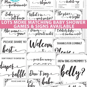 Oh Baby Shower Games Printable, Baby Shower MadLibs Advice Card, Shower Cards Advice For Mom, Mom-to-be Funny Advice Card, INSTANT DOWNLOAD image 7