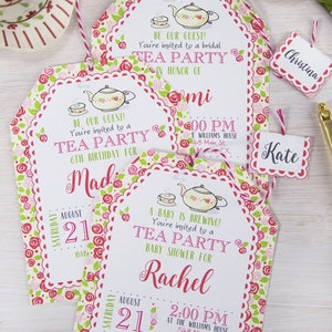 Tea Party Printables, Tea Party Decorations, A Baby is Brewing, Bridal Shower Tea Party, Birthday Tea Party, Baby Shower, INSTANT DOWNLOAD image 5