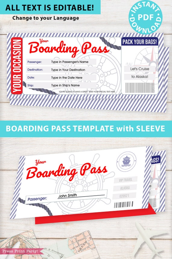 cruise boarding pass holder