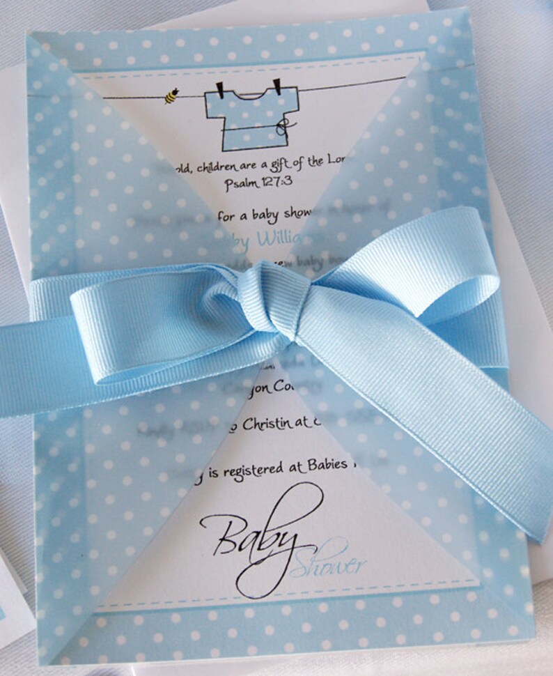 Boy Baby Shower Printable Set, Baby Blue Shower Decoration Boy, w. Bee, Baby Shower Invitation Boy, Baby Shower Banner, INSTANT DOWNLOAD image 2