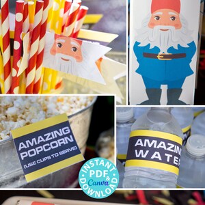 Amazing Race Party Decorations, editable clue cards, invitations. Make your own Amazing Race Challenges great for birthday party. Road Block Route info Speed bump fast forward face off u-turn banners signs canva and pdf