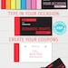 Printable Coupon Book Template Pink, Any Occasion Gift Idea, Editable ...