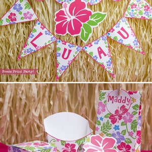 Hawaiian Theme Party, Luau Party Decorations, Moana Birthday Decorations, Hawaiian Party Decorations, Luau Birthday Party, INSTANT DOWNLOAD image 2