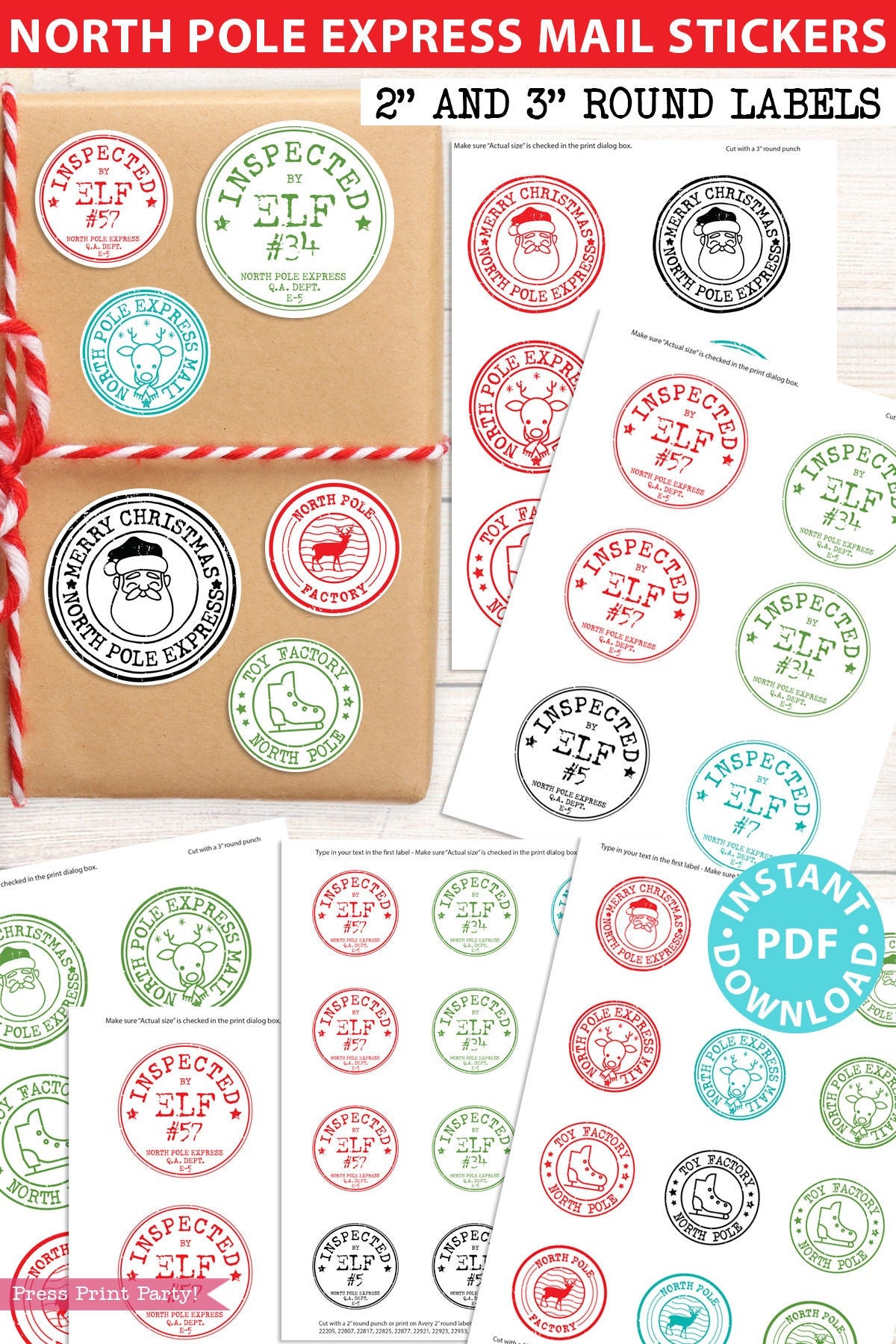 Express Mail Stickers
