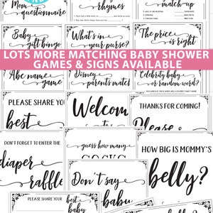 Baby Shower MadLibs Advice Card, Boho Baby Shower, Gender Neutral, Mom-to-be Funny Advice Card, Baby Shower Games, Oh Baby, INSTANT DOWNLOAD image 7