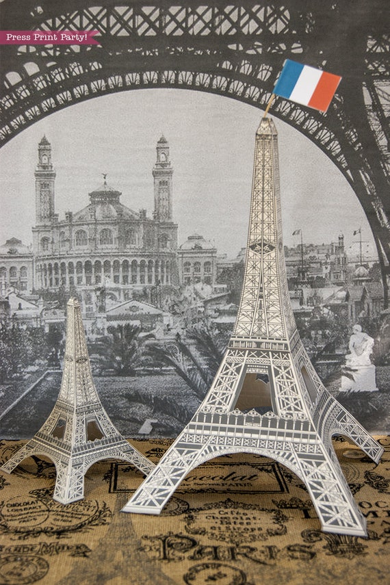 Download Eiffel Tower Centerpiece Printable Paris Centerpiece Wedding Centerpiece Vintage Paris Party Decor Svg 3d Eiffel Tower Instant Download By Press Print Party Catch My Party