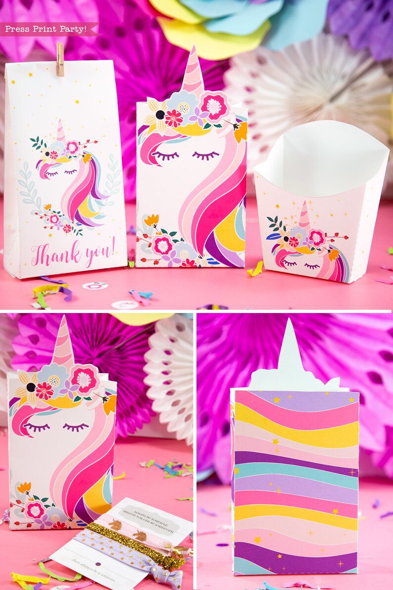 unicorn birthday party printables magical unicorn invite etsy