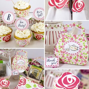Tea Party Baby Shower Printables a Baby is - Etsy